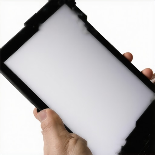 Understanding the Capacitive Layer of a Tablet Screen A macro view of a tablet screen showing the complex layers of the digitizer and glass.