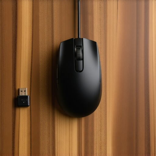 Using a USB extension cable for a wireless mouse receiver A USB extension cable used to bring a wireless mouse dongle closer to the mouse to prevent signal interference.